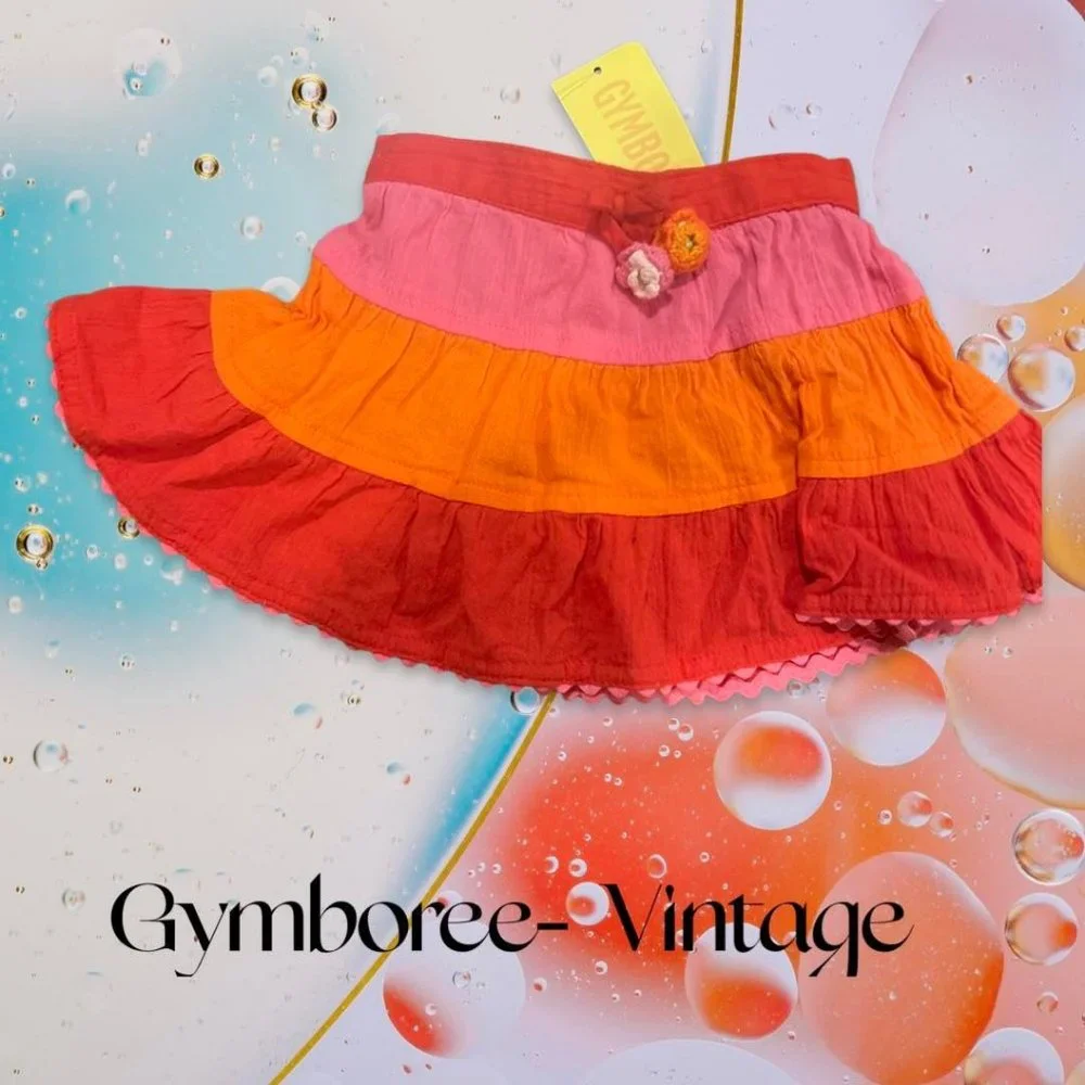 Gymboree NWT Fiesta, Fiesta! Crochet Flower Skort Skirt  3- 6 mos